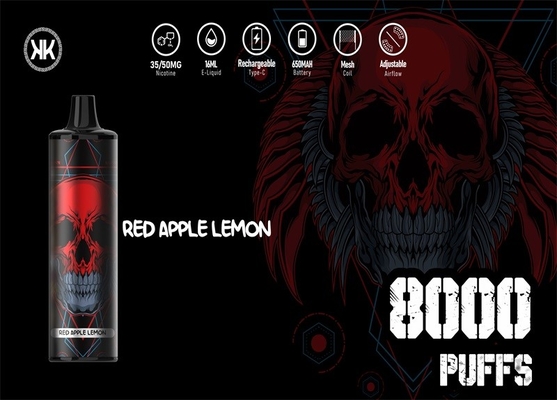 KK ενέργεια ανώτατο EPOD μίας χρήσης Vape 8000 ριπές 12 νικοτίνη γεύσεων 50mg