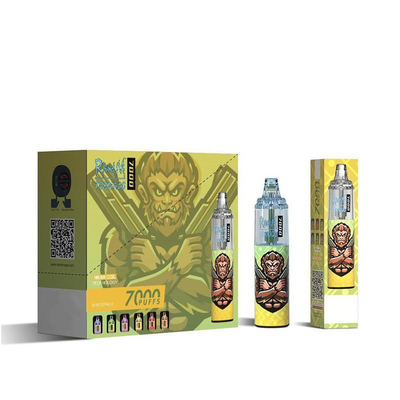 14ML υγρός Vapes RandM ανεμοστρόβιλος 7000 Ε ριπές με τη σπείρα πλέγματος και το RGB φως