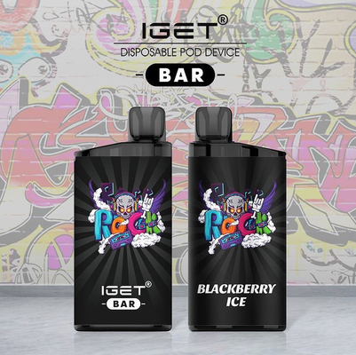25 μίας χρήσης υγρό ριπών 12ml μανδρών 1500mAh 3500 Vape νικοτίνης ΦΡΑΓΜΏΝ 5% γεύσεων IGET