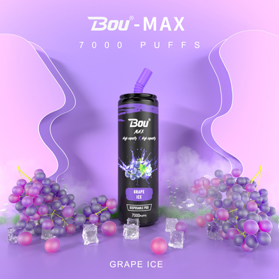 Τύπος C Επαναφορτιζόμενο Bou Max Iget Diposable Vape 7000 Puffs 13 Flavors 650mAh