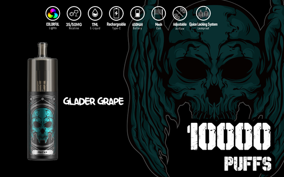 Super Big 10000 Puffs Kit Vape μιας χρήσης, KK Energy 17ml Liquid Epod Vape