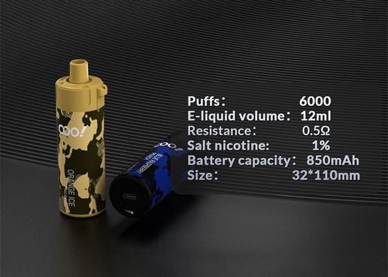 DTL Big Smoking 1% Nic Disposable Energy Pro 6000 Puffs Mesh Coil E Cig