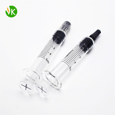 Υλική ικανότητα συρίγγων 0.5ml 1ml 2.25ml κλειδαριών Luer γυαλιού Pyrex