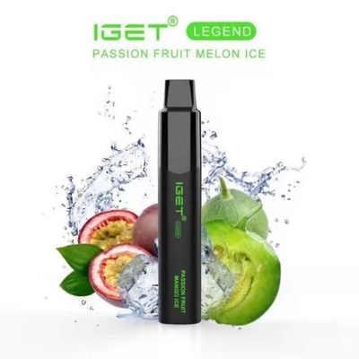 5% νικοτίνης αλατισμένη 4000 ριπών IGET μάνδρα λοβών μύθου μίας χρήσης vape
