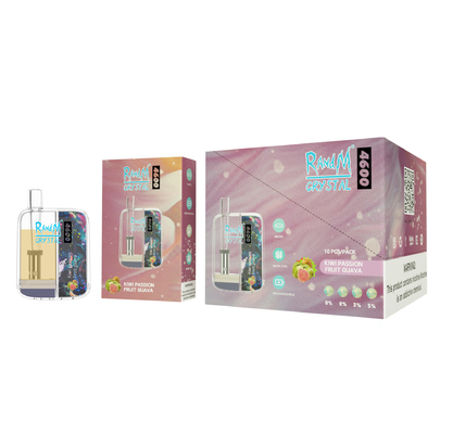Κρύσταλλο 4600 10ML RandM ριπών ασφαλίστρου Vape αλατισμένες 12 γεύσεις της Nic μανδρών μίας χρήσης