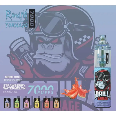 Fumot RandM Tornado 7000 Puffs Ζουμερό πάγο Φρούτα γεύσεις Διαθέσιμες Διάτρηση Διάτρηση 5% Νικοτίνη χωρητικότητα