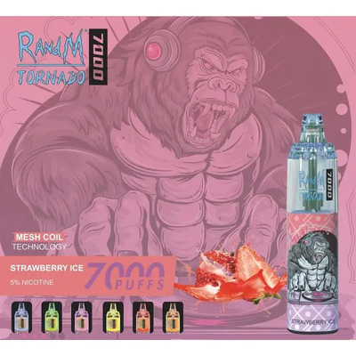 Μίας χρήσης Vape ψεκαστήρας 7000 ριπές 45 γεύσεις Ε Cig συνήθειας 14ML RADNM