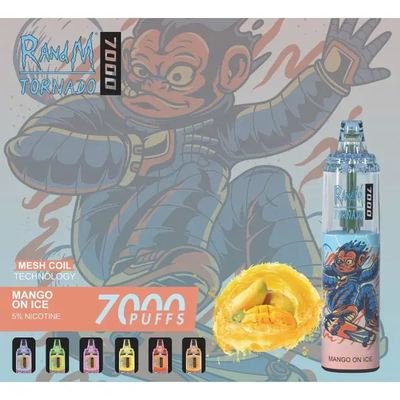 Μίας χρήσης Vape ψεκαστήρας 7000 ριπές 45 γεύσεις Ε Cig συνήθειας 14ML RADNM