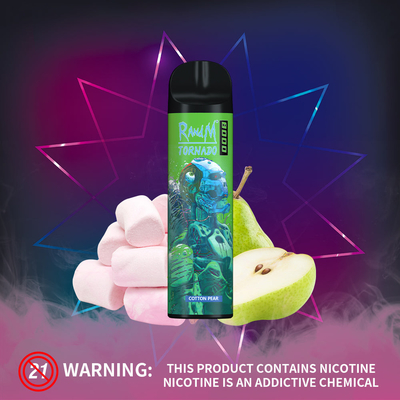 Ανεμοστρόβιλος 16 μικτός μιλ. λοβός 8000 RandM Vape φρούτων μίας χρήσης μάνδρα ριπών Ε Cig