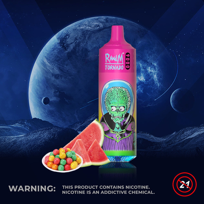 9000 ριπές 600mah RandM μίας χρήσης Vape 20 νικοτίνη γεύσεων 5%