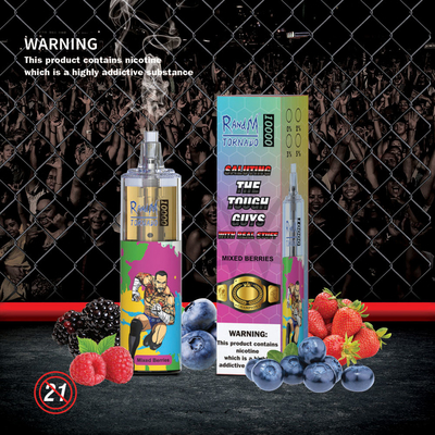 100% Original 20 ml Fumot RandM Tornado 10000 φουσκάλες Εναφορική πένα 24 χρώματα