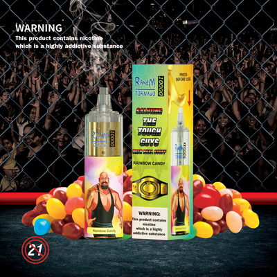 100% Original 20 ml Fumot RandM Tornado 10000 φουσκάλες Εναφορική πένα 24 χρώματα