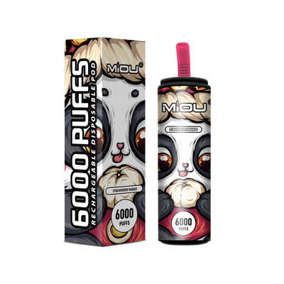 650ml μίας χρήσης Vape Miou 6000 ριπές στο απόθεμα