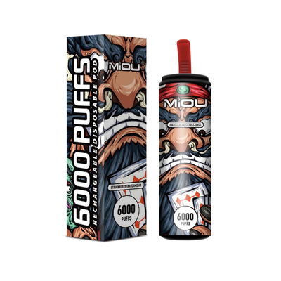 650ml μίας χρήσης Vape Miou 6000 ριπές στο απόθεμα