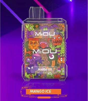 Miou Box E CIGS Mesh Coil 15ml E υγρό μίας χρήσης Vape 8000 Puffs 650mAh επαναφορτιζόμενο 10 γεύσεις