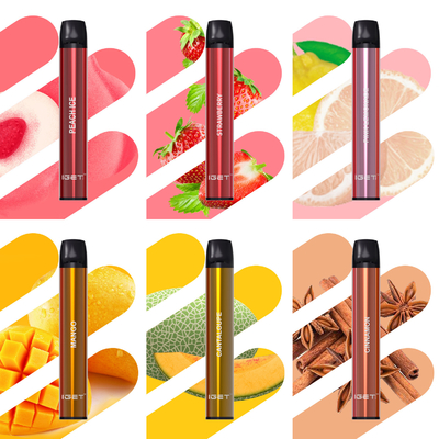 6% 600 αλατισμένη μίας χρήσης Vape κασέτα μανδρών IGET SHION ριπών 400mah Nic