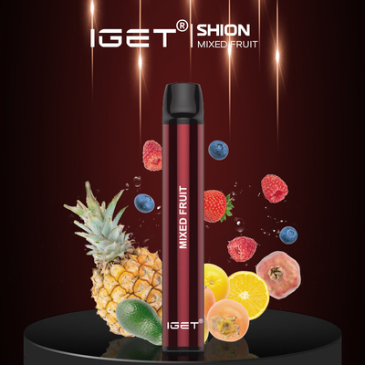Μίας χρήσης Vaping κόλας συσκευή πάγου IGET SHION, 600 τσιγάρα ατμού συνήθειας ριπών