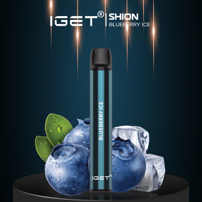 Η πολύβλαστη αλατισμένη μίας χρήσης Vape Cbd πάγου μάνδρα 600 της Nic ξεφυσά 2.4ml Iget Shion