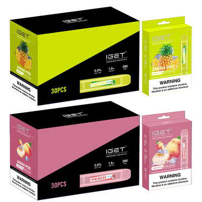 μίας χρήσης JANNA Vape μάνδρα 450 280mah Watermelom IGET Vape ριπές
