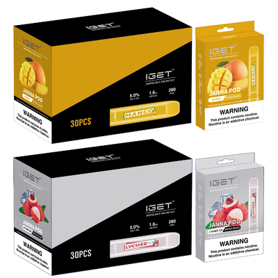 μίας χρήσης JANNA Vape μάνδρα 450 280mah Watermelom IGET Vape ριπές