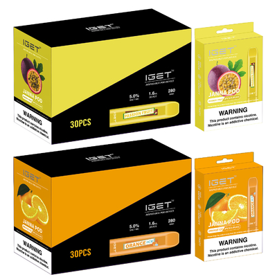 μίας χρήσης JANNA Vape μάνδρα 450 280mah Watermelom IGET Vape ριπές