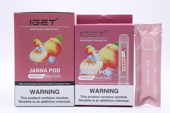 Ηλεκτρονική Vape μάνδρα IGET JANNA 1.6ml, υγρό τσιγάρο 450 ριπών Ε
