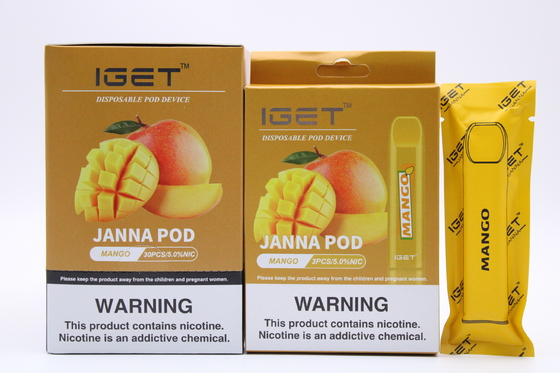 Ηλεκτρονική Vape μάνδρα IGET JANNA 1.6ml, υγρό τσιγάρο 450 ριπών Ε