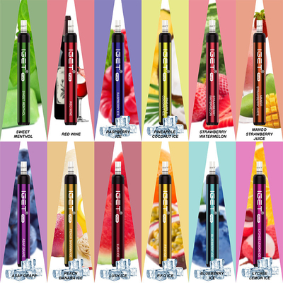 μίας χρήσης μίνι Ε τσιγάρο 1200 ριπές 4.8ml 650mAh IGET Vape