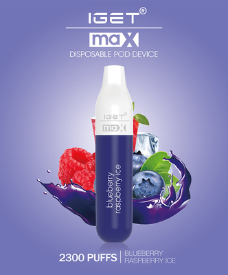 2300 μίας χρήσης φορητός λοβών ριπών 8.0ml IGET Vape που χρωματίζεται