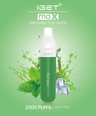 2300 μίας χρήσης φορητός λοβών ριπών 8.0ml IGET Vape που χρωματίζεται