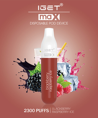 2300 μίας χρήσης φορητός λοβών ριπών 8.0ml IGET Vape που χρωματίζεται