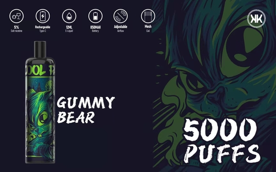 Gummy αντέξτε Epod μίας χρήσης Vape επανακαταλογηστέο 118*25*25mm