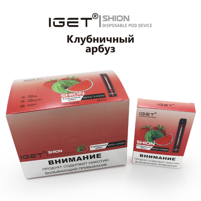 Στο απόθεμα μίας χρήσης IGET Vape IGET SHION 600 ξεφυσά το τσιγάρο μπαταριών 400 mah