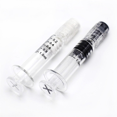 0.5ml 1ml κενή σαφής Thc πετρελαίου γυαλιού άχρηστη έγχυση κλειδαριών Luer συρίγγων μίας χρήσης