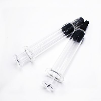 0.5ml 1ml κενή σαφής Thc πετρελαίου γυαλιού άχρηστη έγχυση κλειδαριών Luer συρίγγων μίας χρήσης