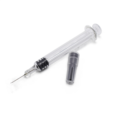 0.5ml 1ml κενή σαφής Thc πετρελαίου γυαλιού άχρηστη έγχυση κλειδαριών Luer συρίγγων μίας χρήσης