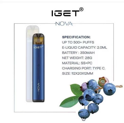 Αρχική Nova 3 IGET Vape IGET εξάρτηση εκκινητών Vape νικοτίνης ειδών 6% στο απόθεμα