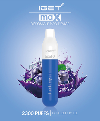 Αυθεντικοί IGET ΑΝΏΤΑΤΟΙ Vape λοβοί μπαταριών 8ml συσκευών 1100mAh τσιγάρων μανδρών ηλεκτρονικοί