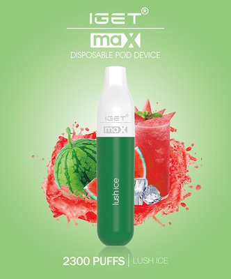 Αυθεντικοί IGET ΑΝΏΤΑΤΟΙ Vape λοβοί μπαταριών 8ml συσκευών 1100mAh τσιγάρων μανδρών ηλεκτρονικοί