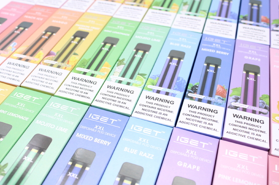 Αρχικό IGET XXL 1800 ξεφυσά τη μίας χρήσης 950mAh εξάρτηση συσκευών λοβών τσιγάρων μπαταριών ηλεκτρονική