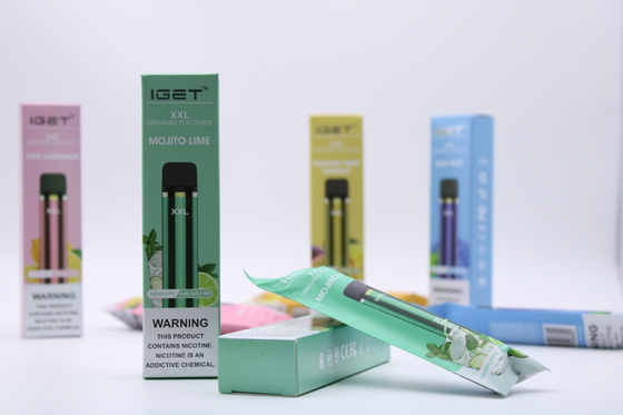 Αρχικό IGET XXL 1800 ξεφυσά τη μίας χρήσης 950mAh εξάρτηση συσκευών λοβών τσιγάρων μπαταριών ηλεκτρονική
