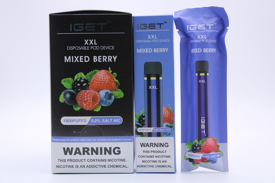 Οι λοβοί Vape τοποθετούν σε δεξαμενή disposabole vape την κεραμική σπείρα θέρμανσης λοβών 450mah καμία μάνδρα βαρύ μετάλλου vape