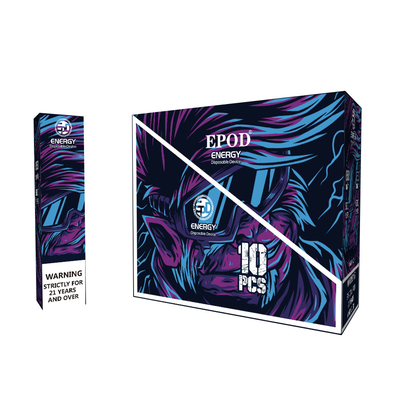 Ενέργεια 12 μίας χρήσης μάνδρα 5000 ριπές 12ML EPOD Vape χρώματος ειδών επανακαταλογηστέες