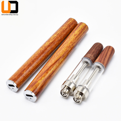 Κεραμικό σπειρών 0.5ml 1ml CBD Vape κασετών λοβών γυαλί ακρών συστημάτων ξύλινο