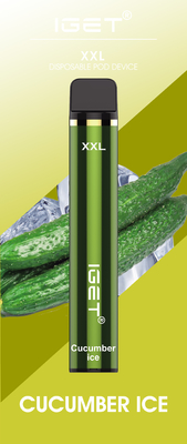 Μίας χρήσης μάνδρα καπνού 30 γεύσεων XXL 1800f 7.0ml IGET Vape μίας χρήσης