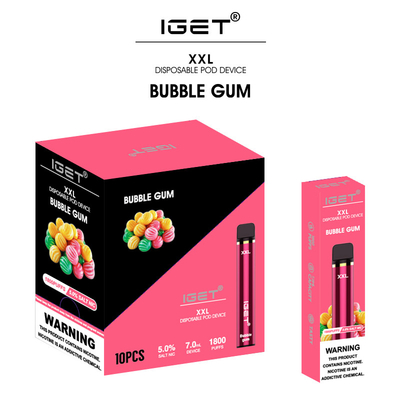Iget ηλεκτρονικός τσιγάρων συσκευών 950mAh λοβός IGET XXL Vape μπαταριών ζωηρόχρωμος