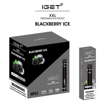Iget ηλεκτρονικός τσιγάρων συσκευών 950mAh λοβός IGET XXL Vape μπαταριών ζωηρόχρωμος