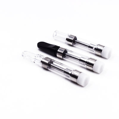 Πλαστική άκρη 510 παχύ πετρέλαιο κασετών Vape ικανότητας δεξαμενών γυαλιού κασετών 1.0/0.5ml νημάτων