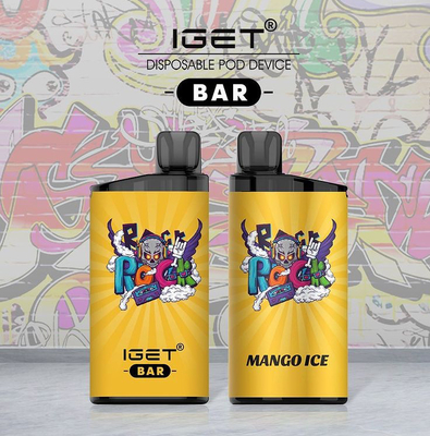 100% αρχικός ΦΡΑΓΜΌΣ 3500 μίας χρήσης νικοτίνη Vape τσιγάρων IGET IGET ριπών