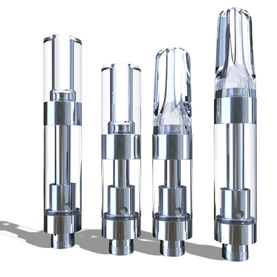 Χονδρική CBD THC D8 πετρελαίου κασέτα ακρών 1ml ψεκαστήρων επίπεδη στρογγυλή πλαστική